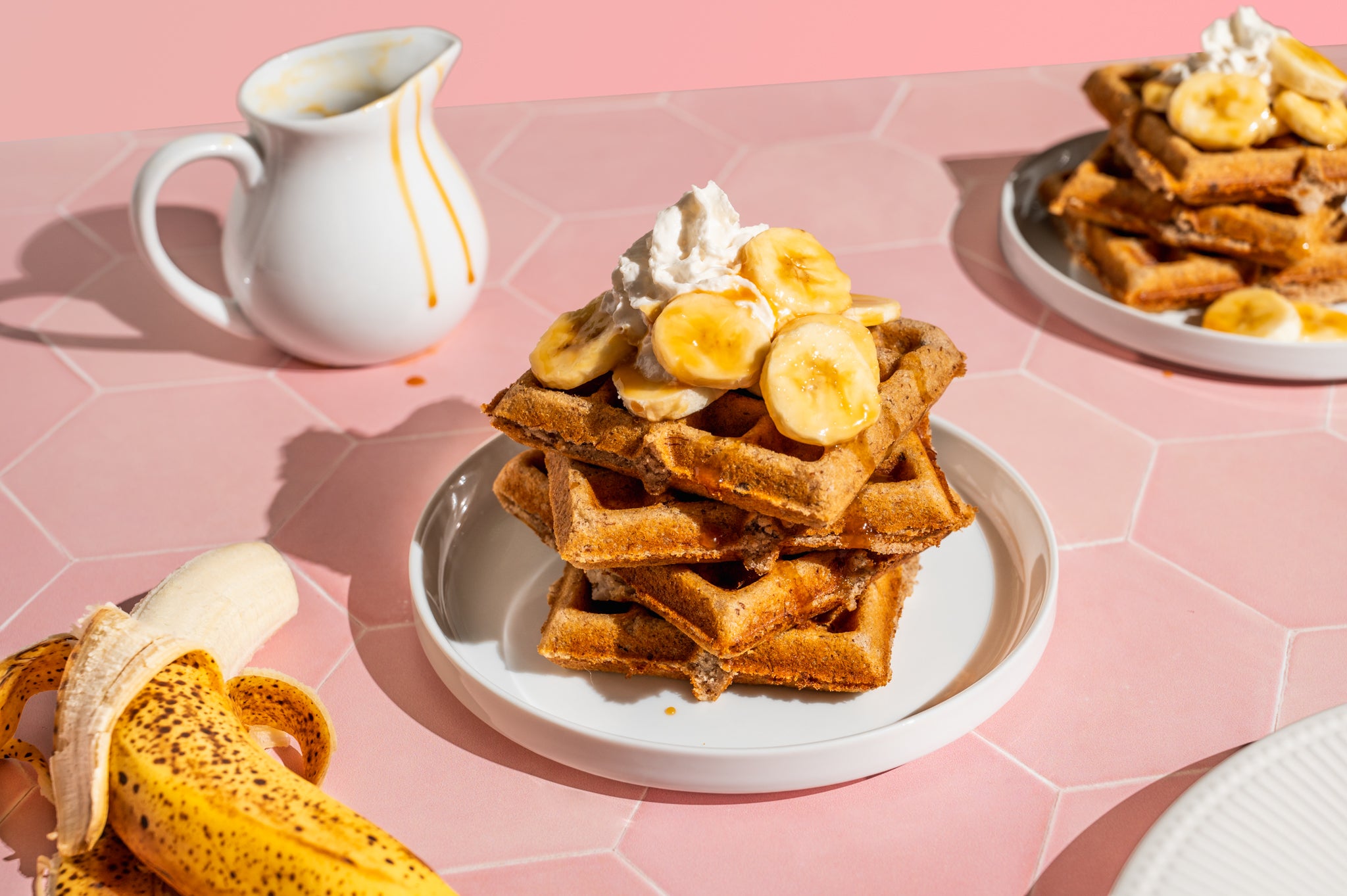 Banana Caramel Waffles Recipe Vegan + Gluten Free Maja