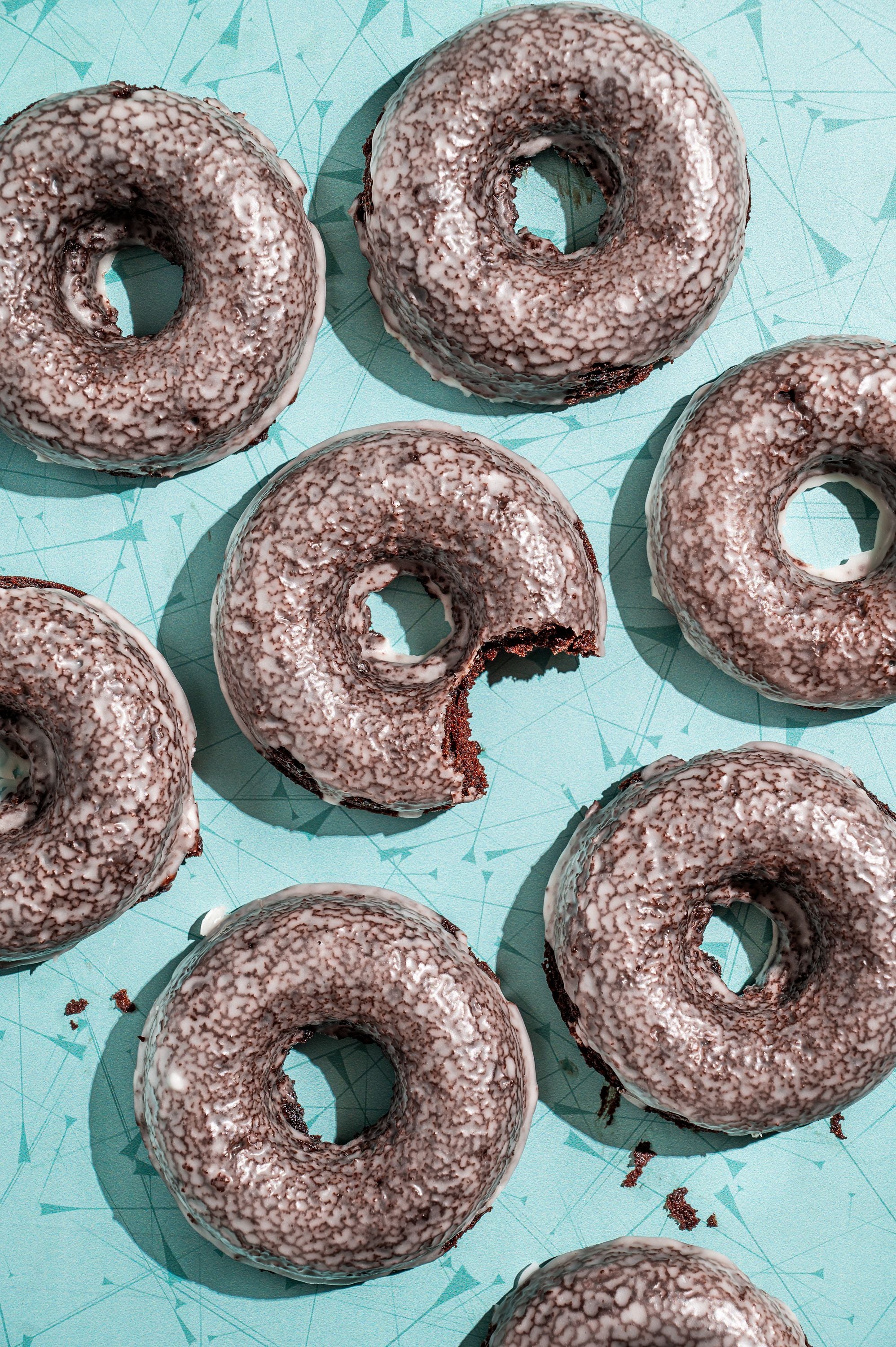 Glazed Chocolate Donuts