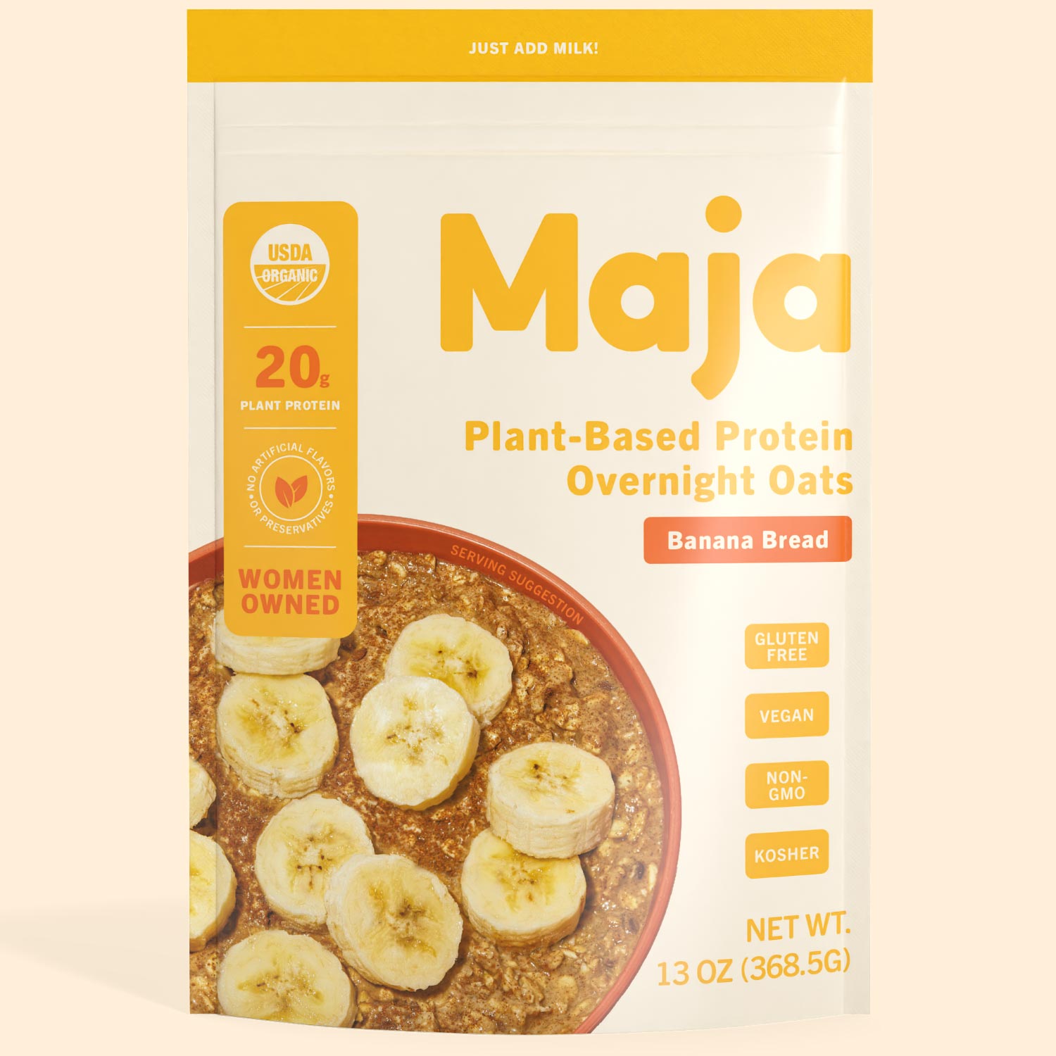 Banana Bread Protein Overnight Oats | Maja