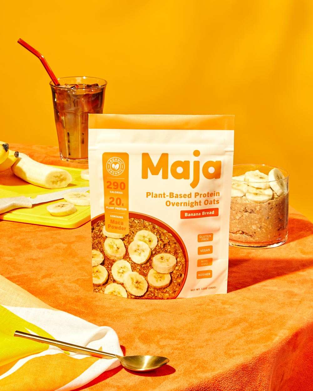 Banana Bread Overnight Oats - Maja Food